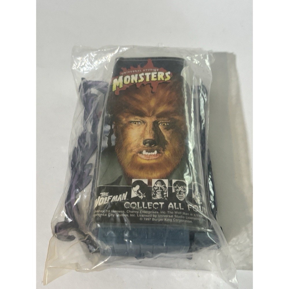 BRAND NEW! 1997 Burger King Universal Studios Monsters WOLFMAN‎ Toy SEALED!